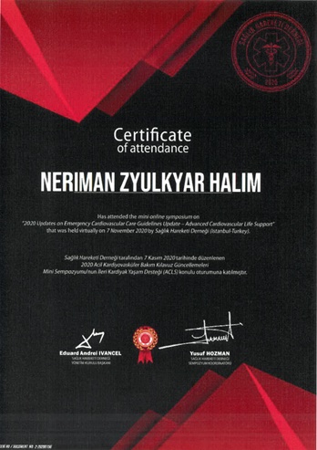 Acil Kardiyovasküler Bakım Sertifikası