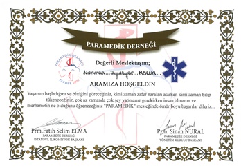 Paramedik Meslek Sertifikası